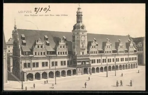 AK Leipzig, Altes Rathaus nach dem Neu- resp. Umbau