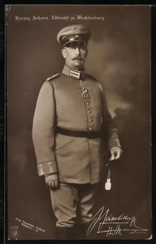 AK Herzog Johann Albrecht von Mecklenburg in Uniform