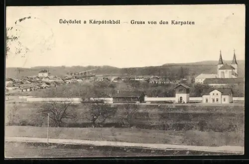 AK Gwosdez, Panorama mit Bahnhof
