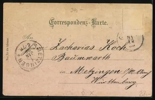 Lithographie Götzis /Vorarlberg, Wallfahrtskirche St. Arbogast, Ruine Neu-Montfort, Ortsansicht aus der Vogelschau