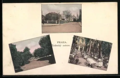 AK Prag / Praha, Zofinsky ostrov