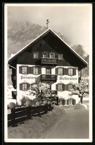AK Ehrwald /Tirol, Hotel-Pension Wetterstein