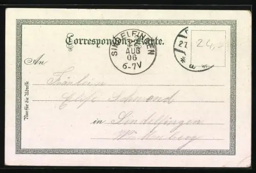 Lithographie Dornbirn, Gütle, Kirche, Rappenlochschlucht, Totalansicht