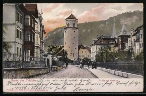 AK Feldkirch, Partie am Graben