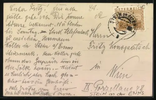 AK Stein an der Enns, Gasthaus K. A. Kuller