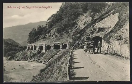 AK Schruns, Galerien auf dem Wege nach Gargellen