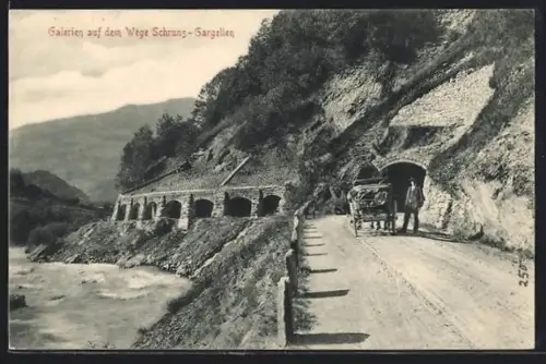 AK Schruns, Galerien auf dem Wege Schruns-Gargellen