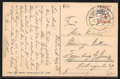 AK Montafon, Gargellen mit Hotel Madrisa