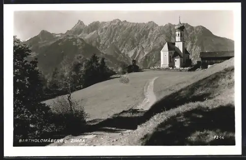 AK Bartholomäberg, Kirche gegen Zimba