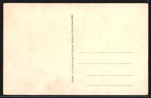 AK Schruns i. Montafon, Ortsansicht im Schnee