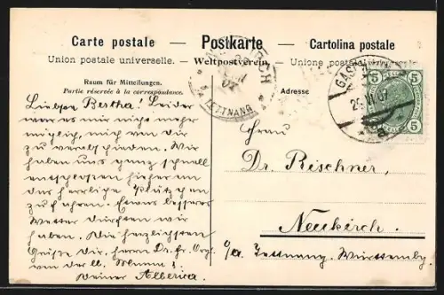 AK Gaschurn, Blick zur Kirche