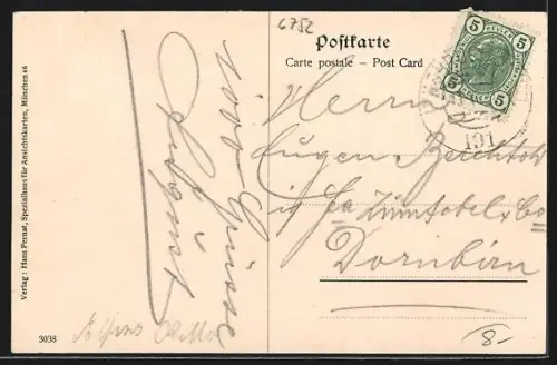 AK Dalaas, Blick auf den Formarin-See, Weisse Platte, Sulzfluh und Drusenfluh