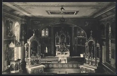 AK Feldkirch /Vorarlberg, Hauskapelle des Lehrerseminars der Handels-, Volks- und Bürgerschule mit Pensionat