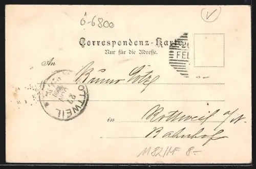 AK Feldkirch, Teilansicht mit Bergen