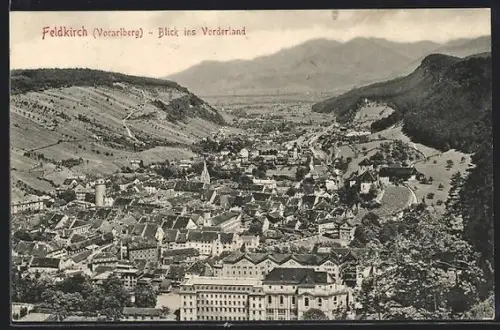 AK Feldkirch, Blick ins Vorderland