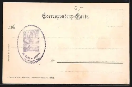 AK Gebhardsberg /Bregenz, Besucher auf Balkon