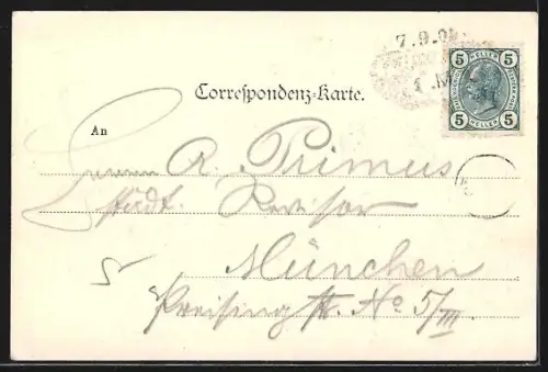 AK Stuben, Ortsansicht mit Flexenstrasse