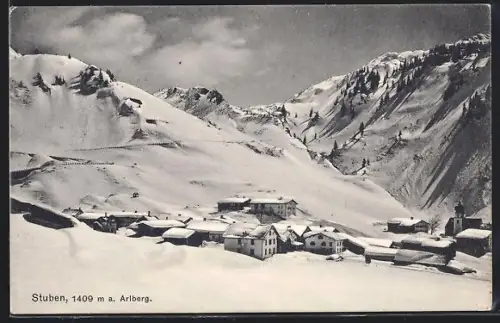 AK Stuben, Teilansicht im Schnee