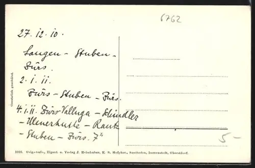 AK Stuben, Teilansicht im Schnee