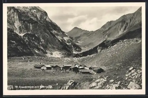 AK Sporreralpe, Ansicht mit Öfenpass