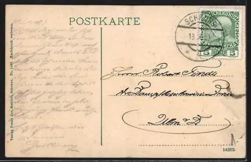 AK Schruns, Blick über Dächer