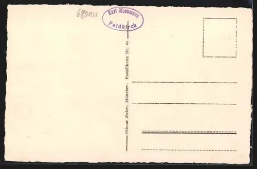 AK Feldkirch i. Vorarlberg, Ortsansicht vom Berghang aus