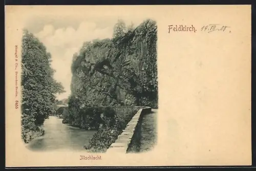 AK Feldkirch, Partie in der Illschlucht