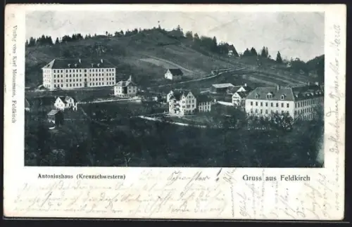 AK Feldkirch, Blick auf das Antoniushaus der Kreuzschwestern