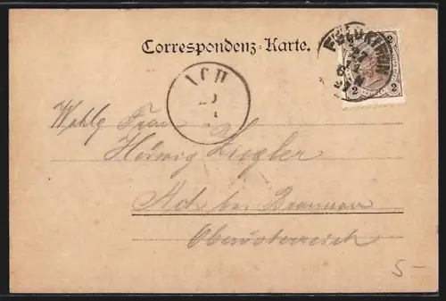 AK Feldkirch, Ortsansicht mit Kirche und Katzenturn