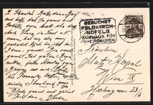 AK Feldkirch /Vorarlberg, Ortsansicht aus der Vogelschau mit Kirche und Schattenburg