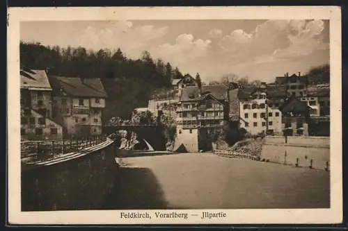 AK Feldkirch i. Vorarlberg, Ortspartie an der Ill