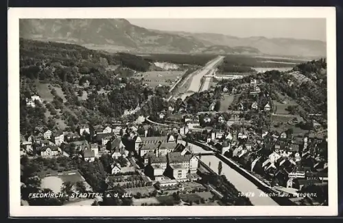 AK Feldkirch, Stadtteil an der Ill aus der Vogelschau