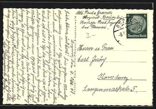 AK Bezau, Ort mit Kanisfluh und Mittagspitze