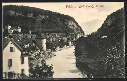 AK Feldkirch /Arlbergbahn, Illbrücke