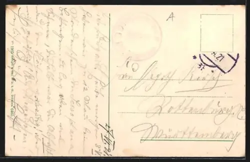 AK Brand /Vorarlberg, Ortsansicht mit Blick auf Scesaplana