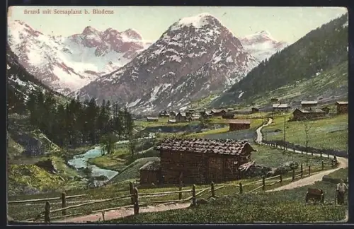 AK Brand b. Bludenz, Teilansicht mit Scesaplana