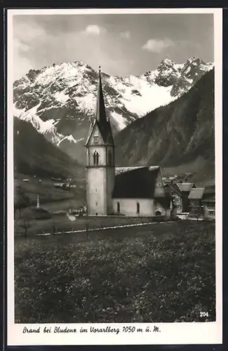 AK Brand, Kirche mit Umgebung