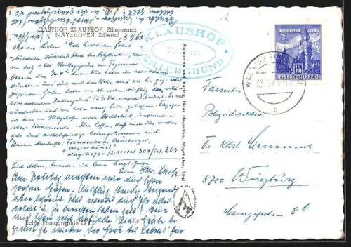 AK Mayrhofen /Zillertal, Gasthof Klaushof Zillergrund