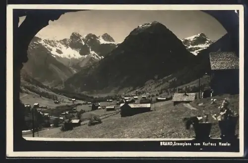 AK Brand, Scesaplana vom Kurhaus Nessler aus