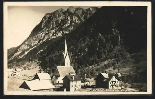 AK Brand /Vorarlberg, Ortspanorama mit Kirche
