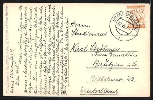 AK Brand bei Bludenz, Ortsansicht mit Mottenkopf