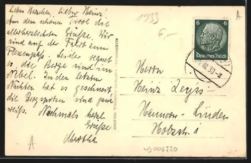 AK Holzgau /Tirol, Totalansicht mit Bergpanorama