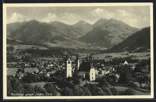 AK Kitzbühel, Totalansicht gegen Süden