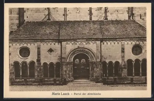 AK Maria Laach, Portal der Abteikirche