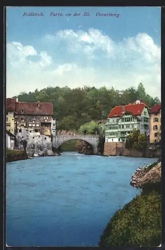 AK Feldkirch /Vorarlberg, Partie an der Ill