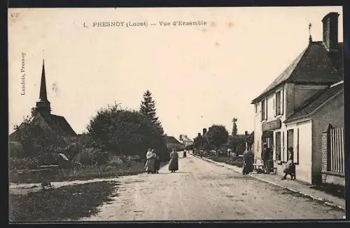 AK Presnoy /Loiret, Vue d`Ensemble