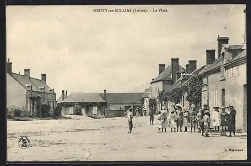 AK Neuvy-en-Sullias /Loiret, La Place