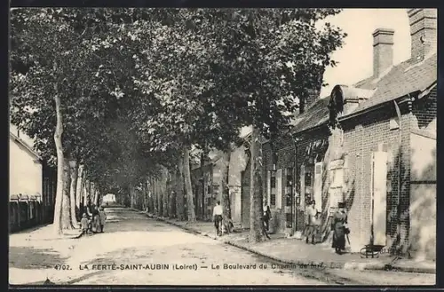 AK La Ferté-Saint-Aubin /Loiret, Le Boulevard du Chemin de Fer