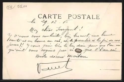 AK Cossaye, L`Église et l`Hôtel du Cheval Blanc