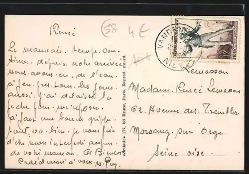 AK Vandenesse /Nièvre, Avenue de la République